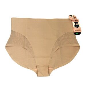 Shapermint  Essentials Everyday Empower Mesh Shaper Panty, Latte, Large, NWT
